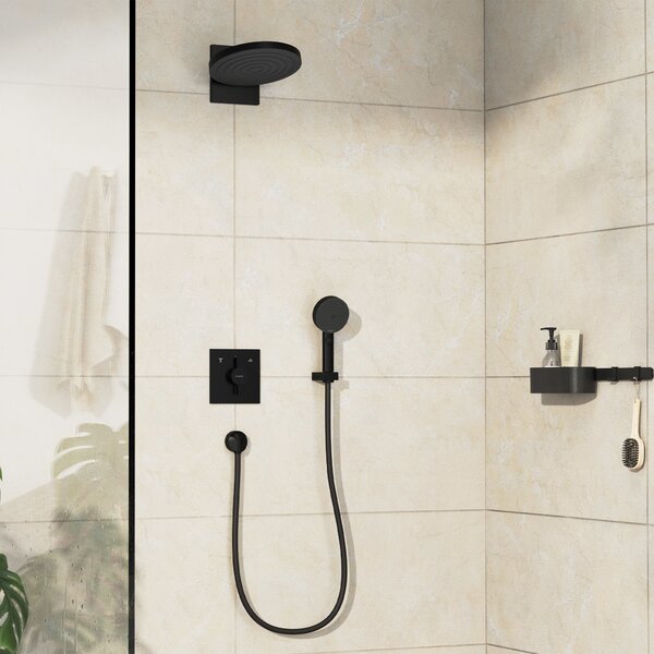 Hansgrohe DuoTurn E - Batéria pod omietku pre 2 spotrebiče, čierna matná 75417670