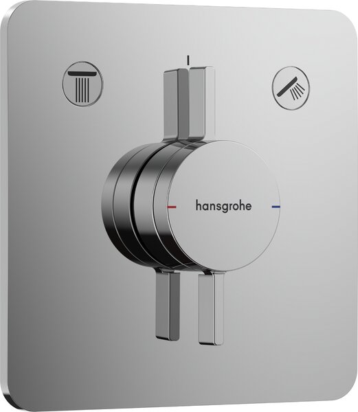 Hansgrohe DuoTurn Q - Batéria pod omietku pre 2 spotrebiče, chróm 75414000