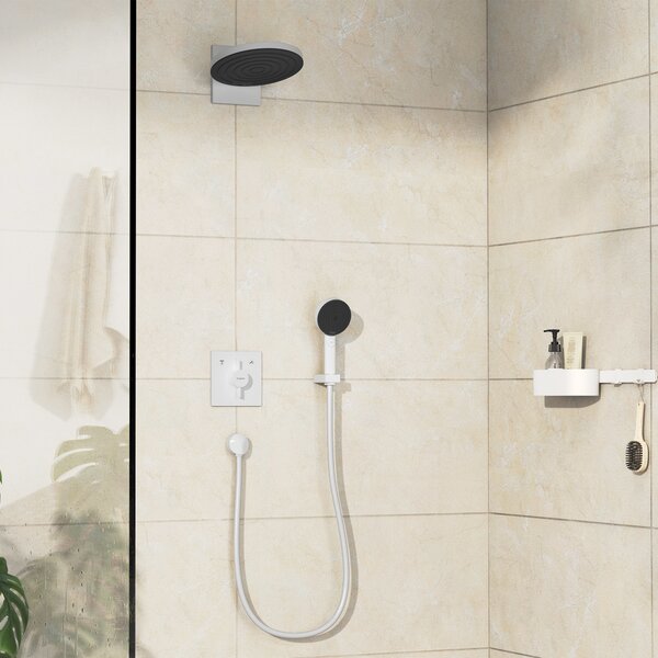 Hansgrohe DuoTurn E - Batéria pod omietku pre 2 spotrebiče, biela matná 75417700