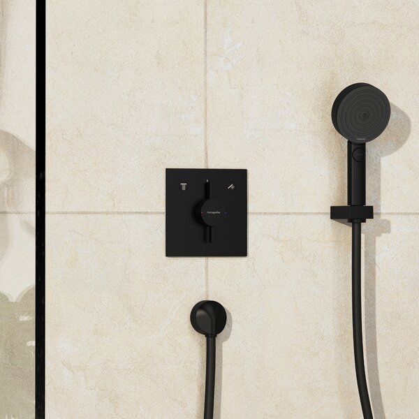 Hansgrohe DuoTurn E - Batéria pod omietku pre 2 spotrebiče, čierna matná 75417670