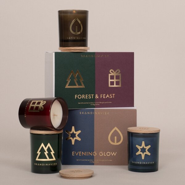 Dárkový set svíček MOMENTS – 4 × 65 g