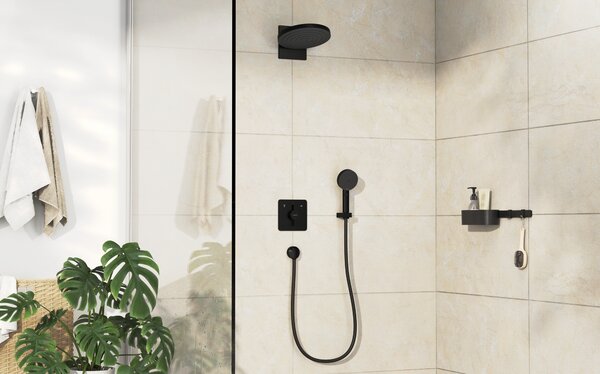 Hansgrohe DuoTurn Q - Batéria pod omietku pre 2 spotrebiče, čierna matná 75414670