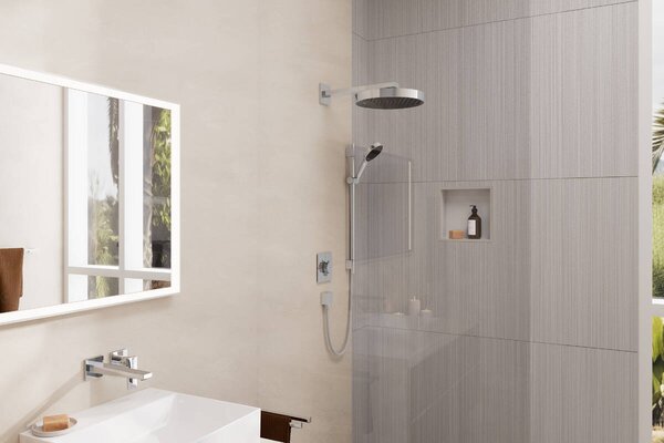 Hansgrohe Rainfinity - Sprchová sada 130 3jet EcoSmart s tyčou S Puro 65 cm, chróm 28746000