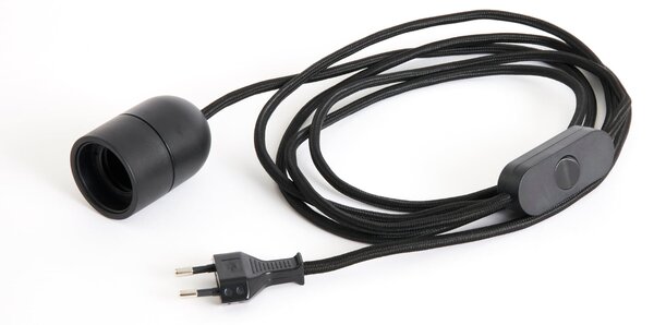 Kabel s objímkou pro stolní lampu Common – Soft Black