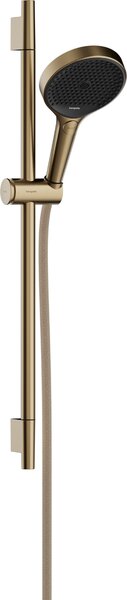 Hansgrohe Rainfinity - Sprchová sada 130 3jet EcoSmart s tyčou S Puro 65 cm, kartáčovaný bronz 28746140