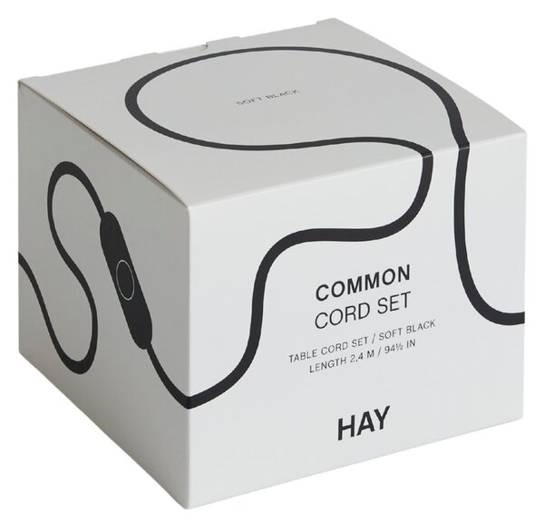 Kabel s objímkou pro stolní lampu Common – Soft Black