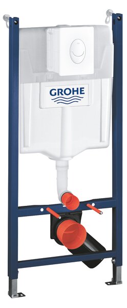 GROHE Solido Compact - Set závesné WC s inštalačným systémom, ovládacie tlačidlo, sedátko so SoftClose, alpská biela 39116000