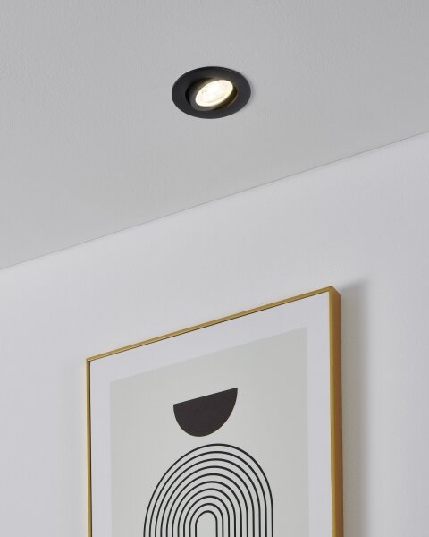 Eglo 902287 - SADA 3xLED RGBW Stmievateľné podhľadové svietidlo SALICETO-Z LED/4,7W/230V čierna