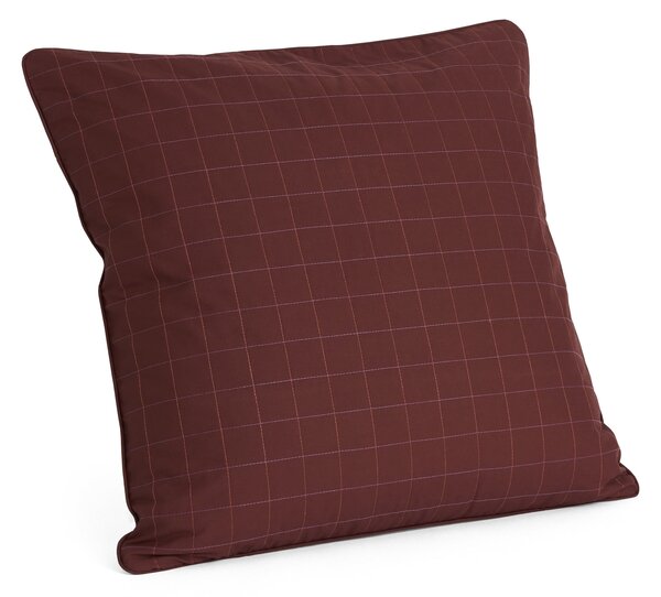 Prošívaný polštář Dori Maroon 60 × 60 cm