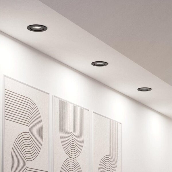 Eglo 902287 - SADA 3xLED RGBW Stmievateľné podhľadové svietidlo SALICETO-Z LED/4,7W/230V čierna