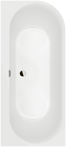 Villeroy & Boch Oberon 2.1 - Vaňa pre inštaláciu k stene 1800x800 mm, ľavé prevedenie, alpská biela UBQ180OBN9CL00VD01