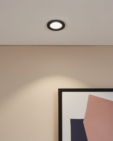Eglo 902273 - LED kúpeľňové podhľadové svietidlo SALABATE LED/4,9W/230V pr. 8,8 cm IP65 čierne