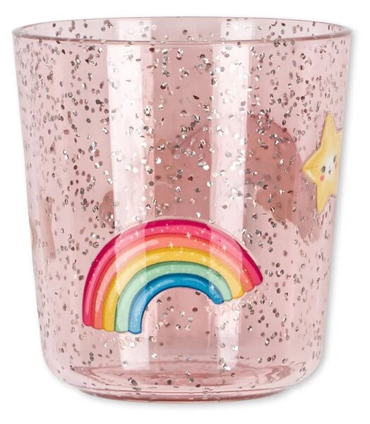 Dětský jídelní set se třpytkami Rainbow