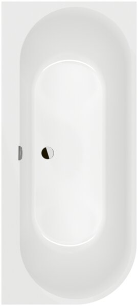Villeroy & Boch Oberon 2.1 - Vaňa pre inštaláciu k stene 1800x800 mm, pravé prevedenie, alpská biela UBQ180OBN9CR00VD01