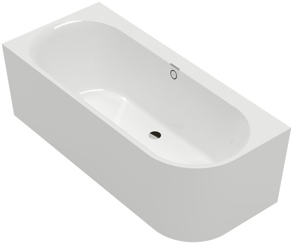 Villeroy & Boch Oberon 2.1 - Vaňa pre inštaláciu k stene 1800x800 mm, ľavé prevedenie, alpská biela UBQ180OBN9CL00VD01