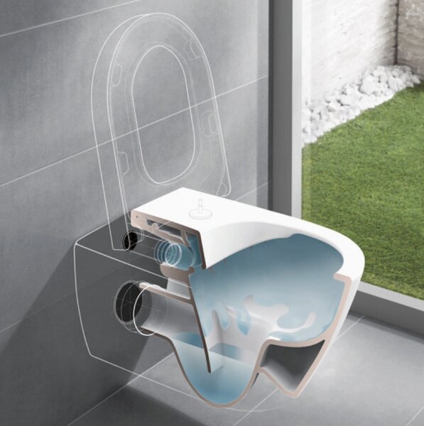 Villeroy & Boch Soul - Závesné WC so sedátkom SoftClose, alpská biela 4656HR01
