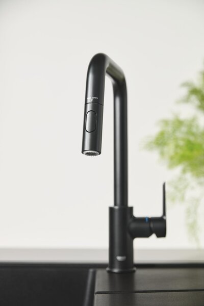 GROHE Start - Páková drezová batéria, čierna matná 306312430