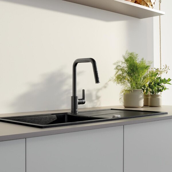 GROHE Start - Páková drezová batéria, čierna matná 306312430