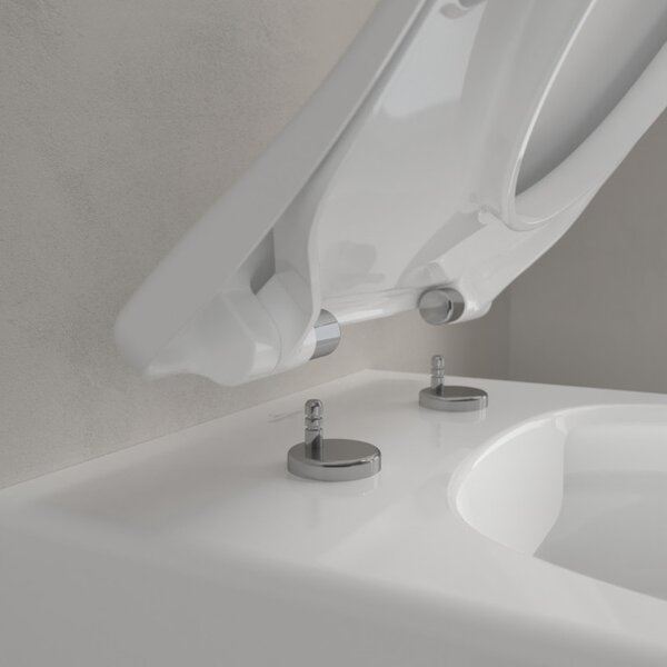 Villeroy & Boch Soul - Závesné WC so sedátkom SoftClose, alpská biela 4656HR01