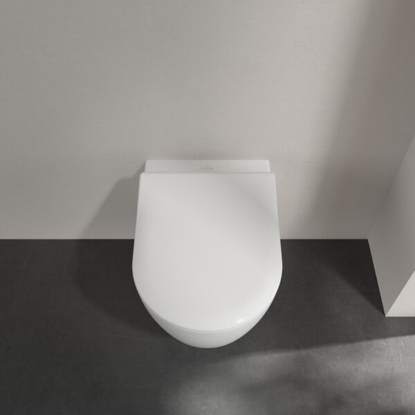 Villeroy & Boch Soul - Závesné WC so sedátkom SoftClose, alpská biela 4656HR01