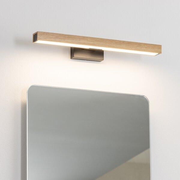 Brilagi-LED Kúpeľňové osvetlenie zrkadla WOODY MIRROR LED/8W/230V IP44 dub/čierna