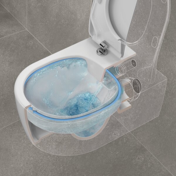 Villeroy & Boch Soul - Závesné WC so sedátkom SoftClose, alpská biela 4656HR01