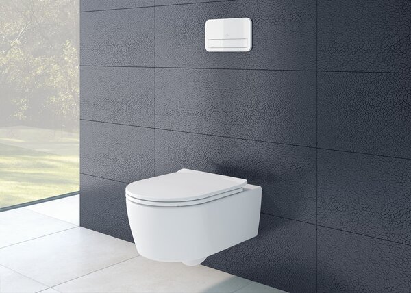 Villeroy & Boch Soul - Závesné WC so sedátkom SoftClose, alpská biela 4656HR01