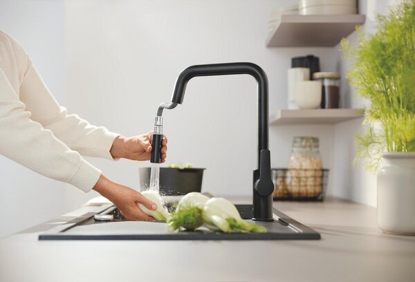 GROHE Start - Páková drezová batéria, čierna matná 306312430