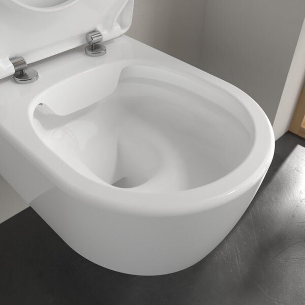 Villeroy & Boch Soul - Závesné WC so sedátkom SoftClose, alpská biela 4656HR01