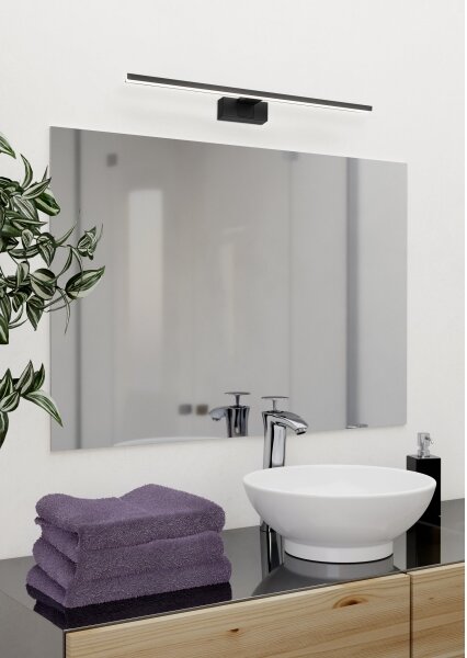 Eglo 901848-LED Kúpeľňové osvetlenie zrkadla CONETTILLA LED/10W/230V 60 cm IP44 čierna