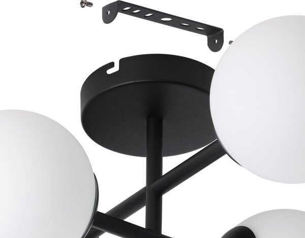 Eglo 902094 - LED kúpeľňový prisadený luster CASTROVIDO 4xG9/4,2W/230V IP44 čierny