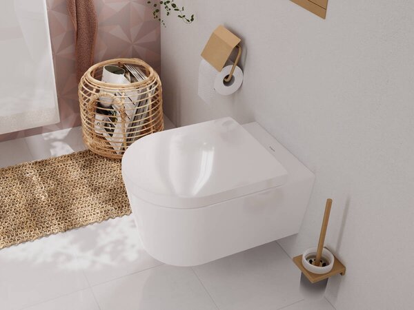 Hansgrohe EluPura S - Závesné WC 540, AquaFall splachovanie, HygieneEffect + sedátko so SoftClose a QuickRelease, biela 62021450