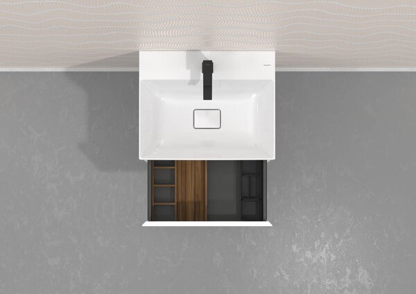 Hansgrohe IntraStoris - Základná sada boxov do zásuvky 100x345 mm, čierna matná 54224670