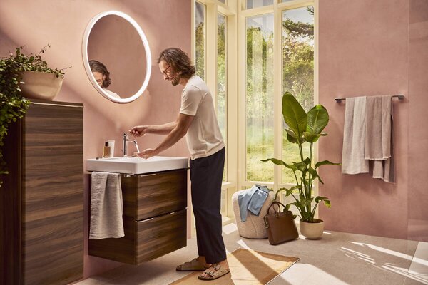 Hansgrohe Xelu Q - Umývadlo 600x480 mm SmartClean s otvorom na batériu bez prepadu, biela 61016450