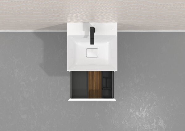 Hansgrohe IntraStoris - Základná sada boxov do zásuvky 100x345 mm, čierna matná 54224670