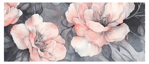 Obraz - Séria kvetov (120x50 cm)