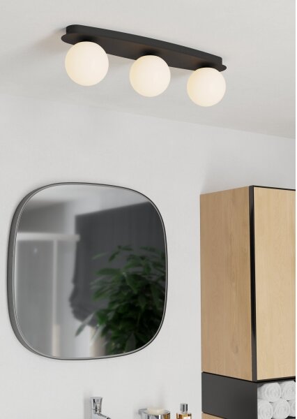 Eglo 902092 - LED kúpeľňové stropné svietidlo CASTROVIDO 3xG9/4,2W/230V IP44 čierna