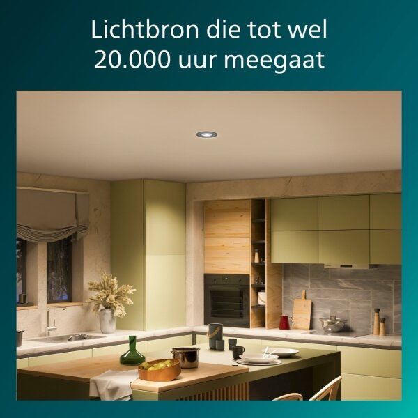 Philips - sada 3x stmievateľných podhľadových svietidiel CILANTRO LED/5W/230V 4000K čierne