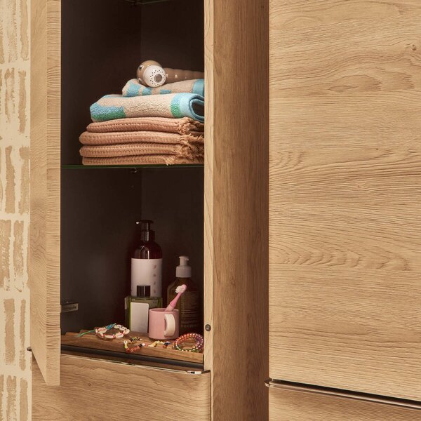 Hansgrohe IntraStoris - Vnútorný priečinok do zásuvky 130x340 mm, prírodný dub 54147230