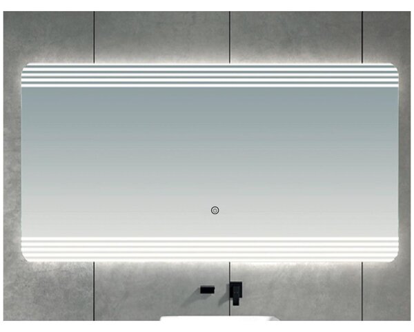 Brilagi - LED Kúpeľňové zrkadlo MELZO LED/28W/230V 60x80 cm IP44 CRI 90 stm. + CCT
