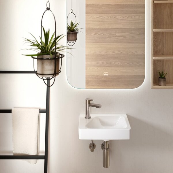 Villeroy & Boch Architectura - Umývadielko 360x260mm s prepadom, pravé, alpská biela 43853601
