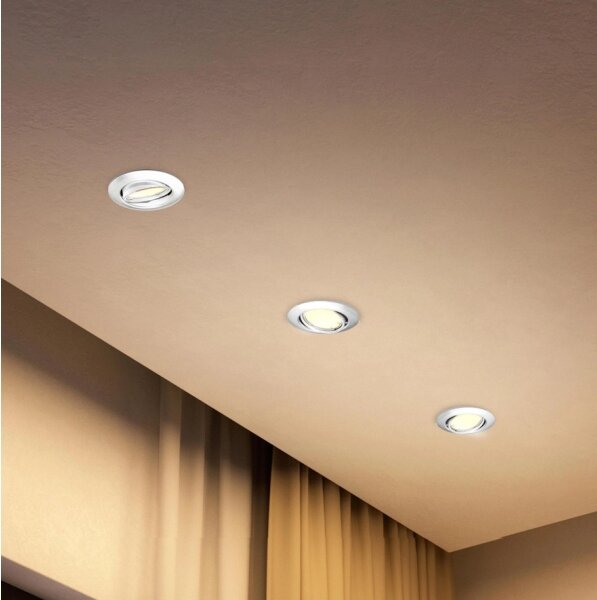Philips - SADA 3x zapustené svietidlo PERIDOT 1xGU10/7W/230V biela