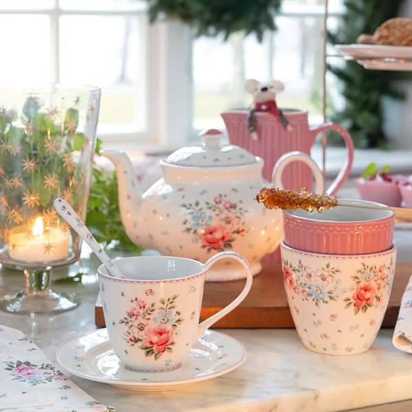 Porcelánová lyžička Clara White