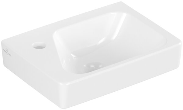 Villeroy & Boch Architectura - Umývadielko 360x260mm s prepadom, pravé, alpská biela 43853601