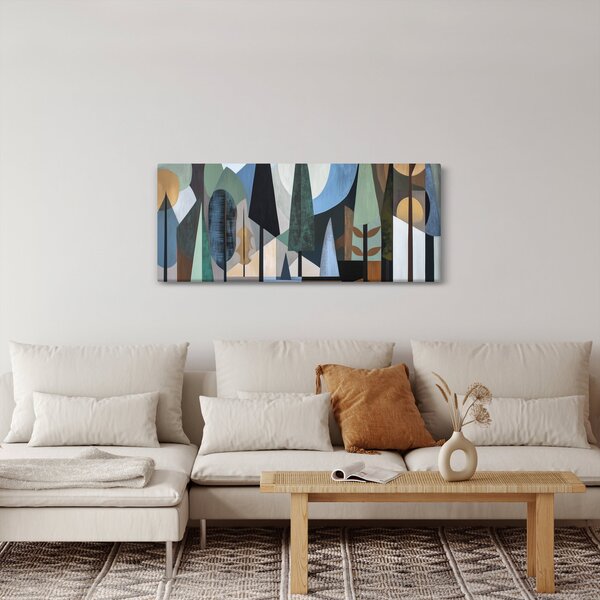Obraz - Prírodná geometrická abstrakcia II. (120x50 cm)