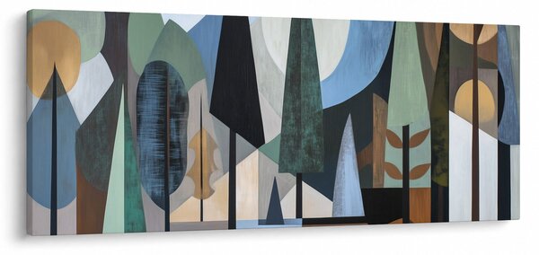 Obraz - Prírodná geometrická abstrakcia II. (120x50 cm)