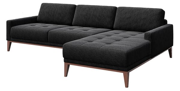 MUZZA ROHOVÁ POHOVKA MUSSO TUFTED ANTRACIT PRAVÁ