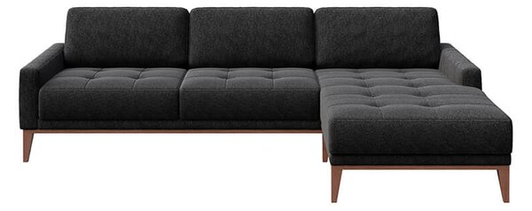 MUZZA ROHOVÁ POHOVKA MUSSO TUFTED ANTRACIT PRAVÁ