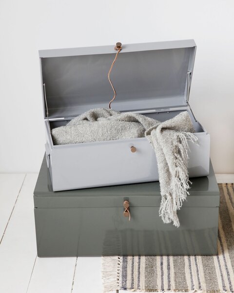 MUZZA ÚLOŽNÝ BOX SUITCASE SIVÝ A ZELENÝ 2KS