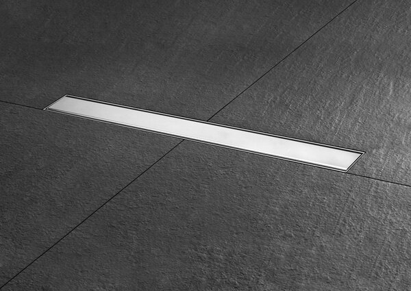ESS Project Drain - Sprchový žľab 700x62 mm, s roštom, brúsená nerezová oceľ